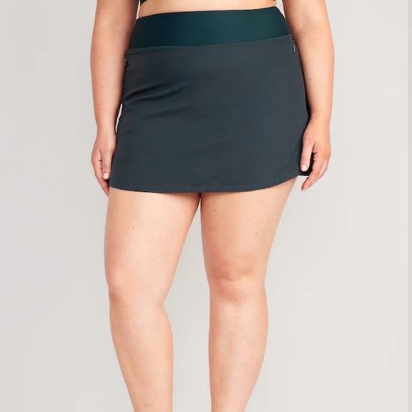 NWT OLD NAVY High-Waisted StretchTech 2-in-1 Skort Color: Glorious Pine X-LARGE - Picture 7 of 9